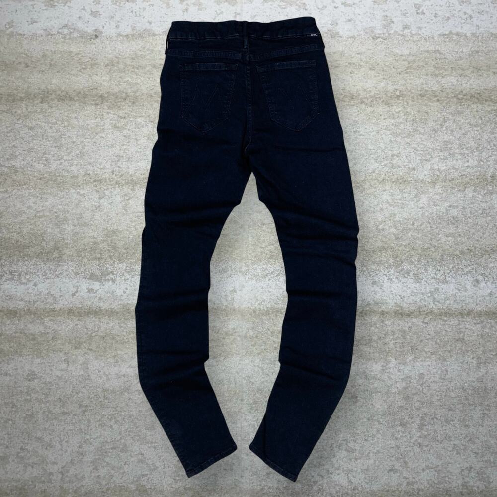 Vintage Y2K Mother Jeans 25x30 The Looker Fit Jet Black Wash Denim Made in USA